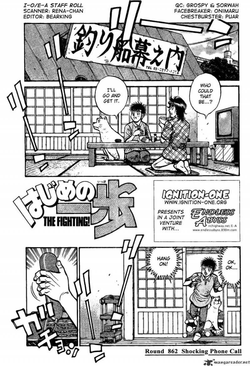 Hajime no Ippo: Fighting Spirit, Chapter 862 image 01